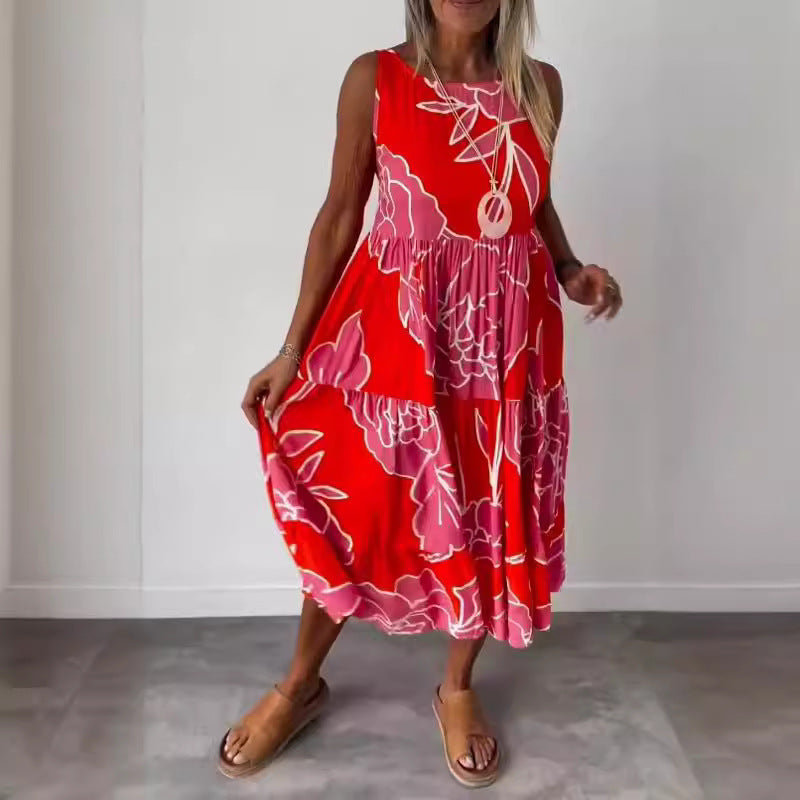 Bethany® | Bedrucktes Ärmelloses Lässiges Sommerkleid