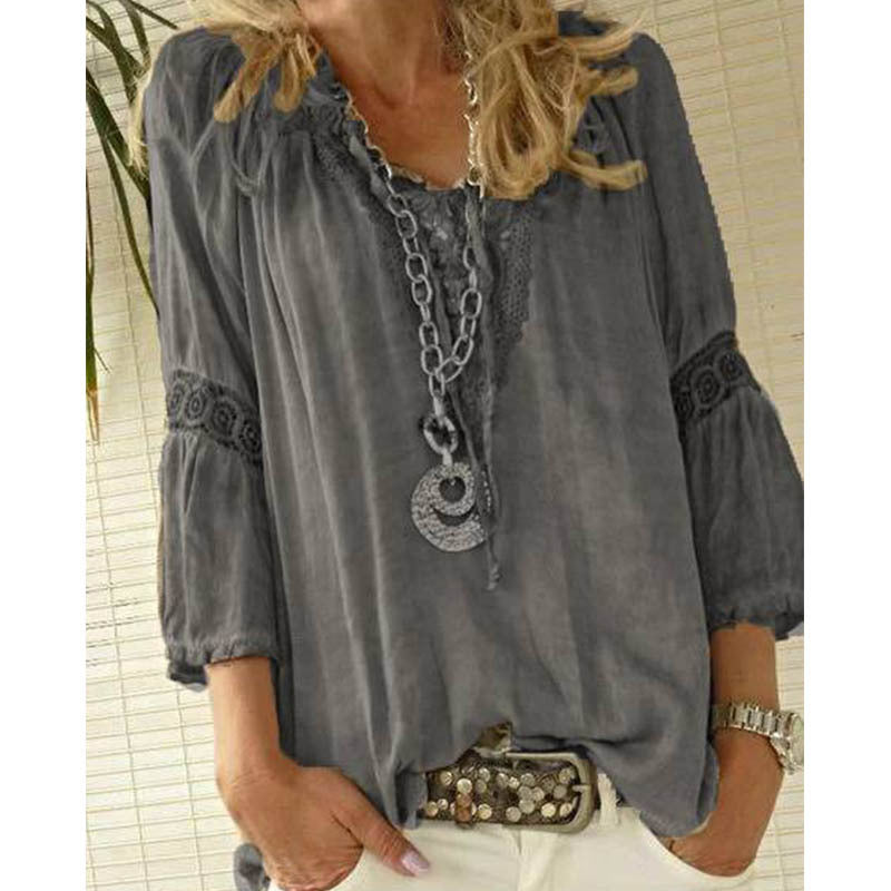 Tanja® | Stylische Boho-Bluse mit langen Ärmeln