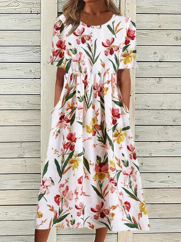 Chloe® | Bohème O-Ausschnit...