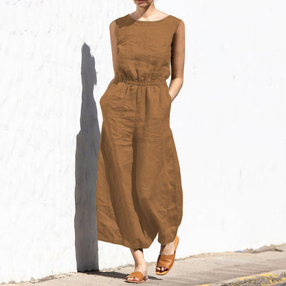 Selma® | Vielseitiger ärmelloser Jumpsuit mit elastischer Taille