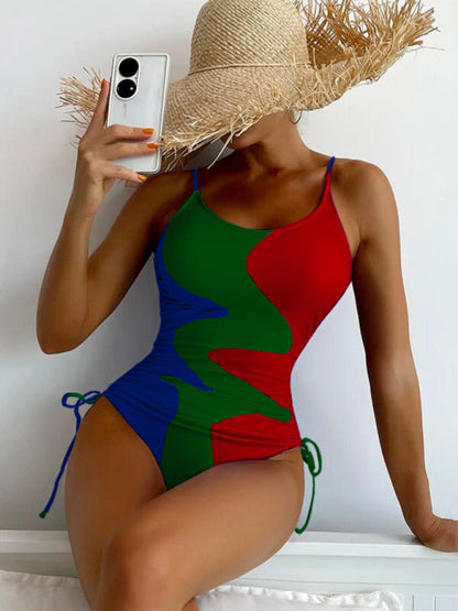 One Piece Bikini- Bask in the Sun: Enjoy Your Water Sports and Occasions with Our Removable Padded One Piece Bikini- - Pekosa Women Clothing