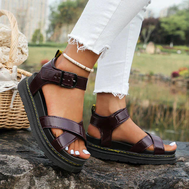 Elegant and detailed supportive winter Sandals