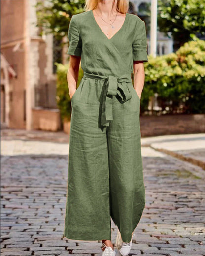 Mailin® | Stylischer Strampler Jumpsuit mit Gürtel