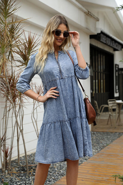 Katrin® | Denim Vintage Kleid