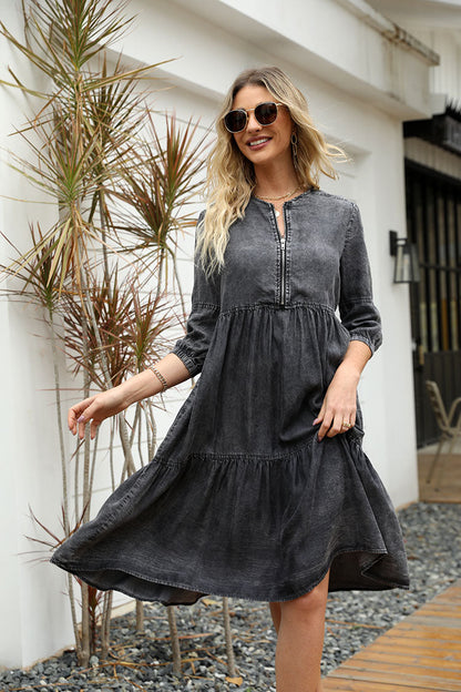 Katrin® | Denim Vintage Kleid