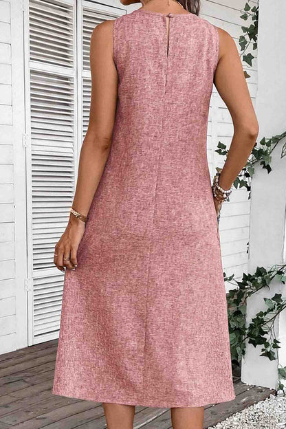 Greta® | Sleeveless Pocket Midi Dress