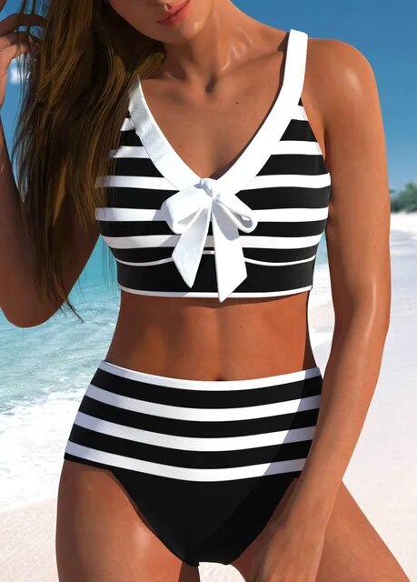 Cara® | Stylischer Streifen Bikini