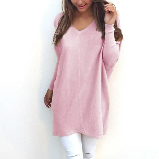 Women's Long Cashmere Sweater - NocturnalExpressions