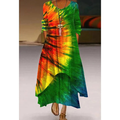 Jonna® | Elegantes Kleid in Tie-Dye-Muster