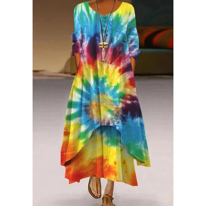 Jonna® | Elegantes Kleid in Tie-Dye-Muster