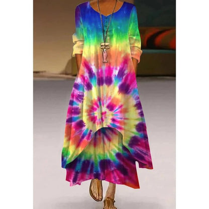 Jonna® | Elegantes Kleid in Tie-Dye-Muster