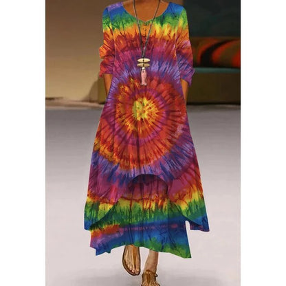 Jonna® | Elegantes Kleid in Tie-Dye-Muster