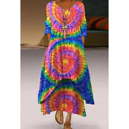 Jonna® | Elegantes Kleid in Tie-Dye-Muster