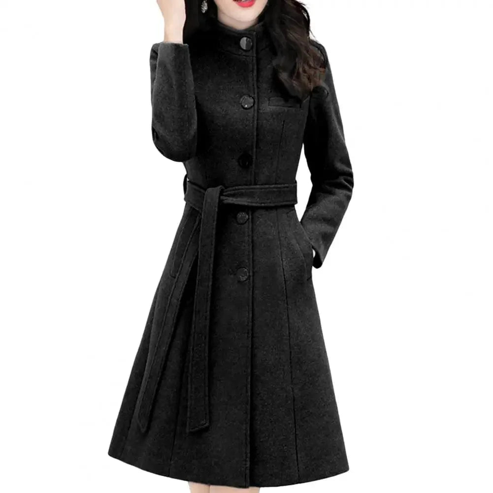 ABBY - Einreihiger Trenchcoat mit Taschen