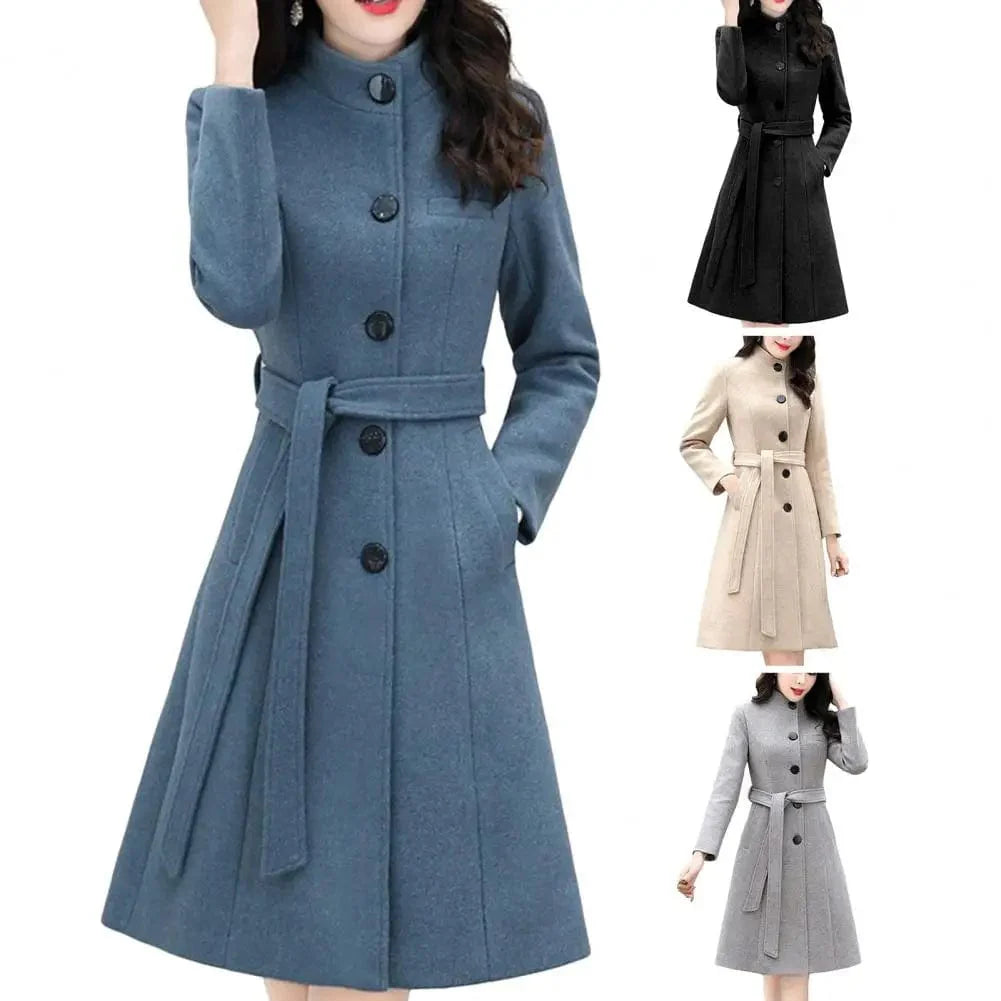 ABBY - Einreihiger Trenchcoat mit Taschen