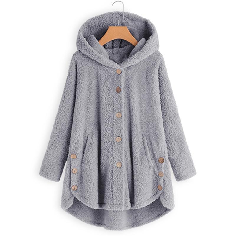 BABAKUD Fluffy Coats Autumn Winter Women Jackets Female Casual