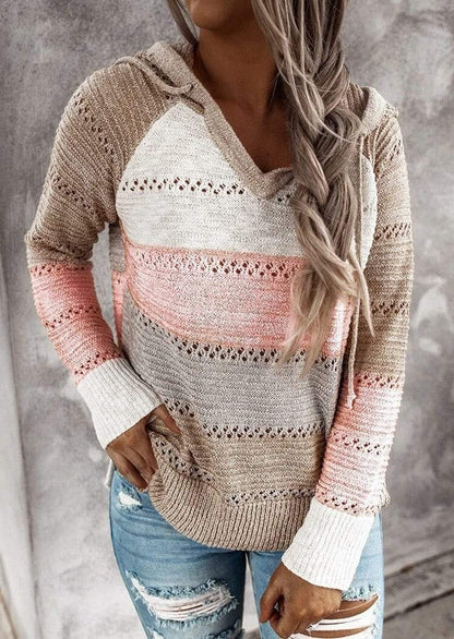 Boho Beach Hut Sweater, Pullover Sweater Boho Patchwork Pullover Sweater