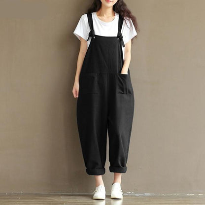 Buddha Trends Brown / S Plus Size 90s Overalls for women