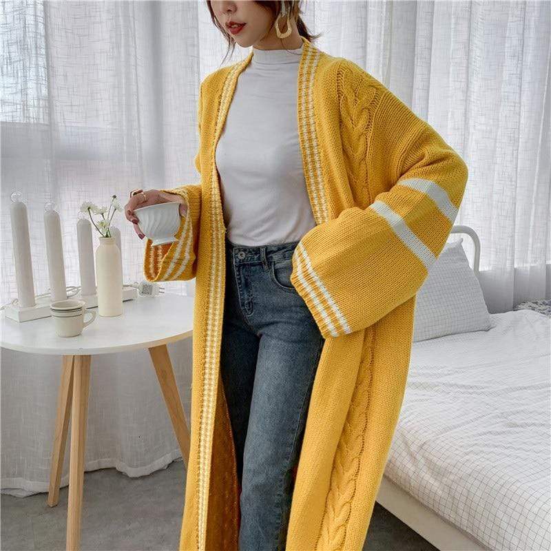 Buddha Trends Cardigans Oversized Cable Knit Cardigan