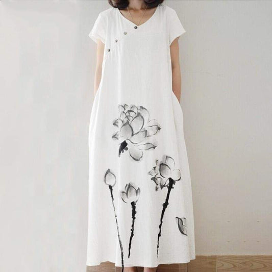 Buddha Trends Dress Soft Enya Lotus Dress