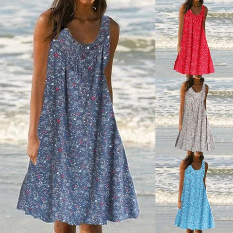 NEVRA® | Bedrucktes Kleid o...