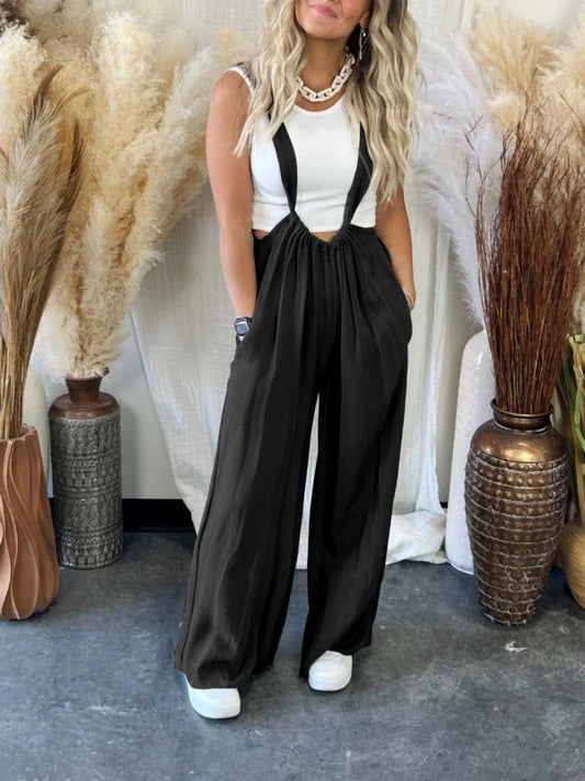 Gema | Weiche lockere solide Farbe Träume Jumpsuit