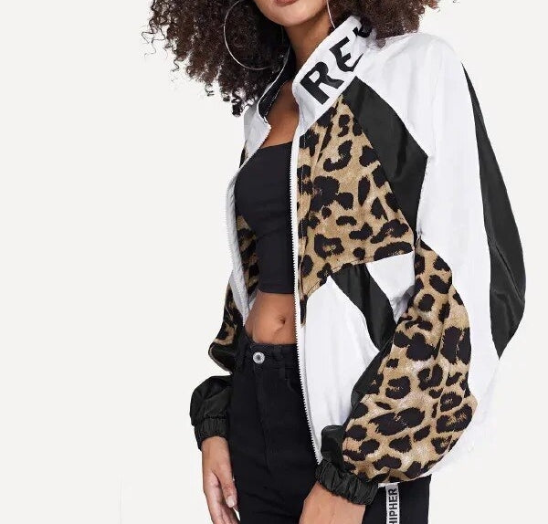 chaqueta sport leopardo