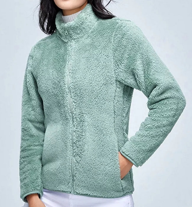 chaqueta invierno chaqueta polar chaqueta suave cremallera soft sweater pelo 