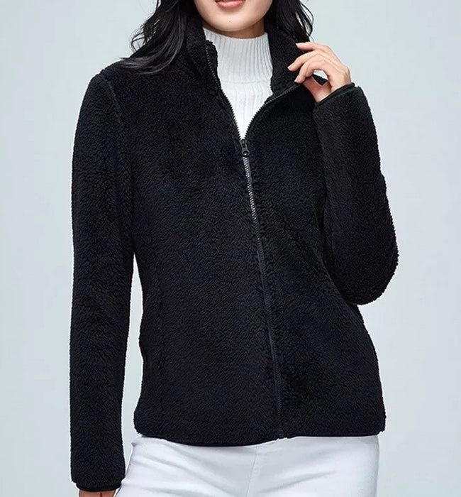 chaqueta invierno chaqueta polar chaqueta suave cremallera soft sweater pelo 