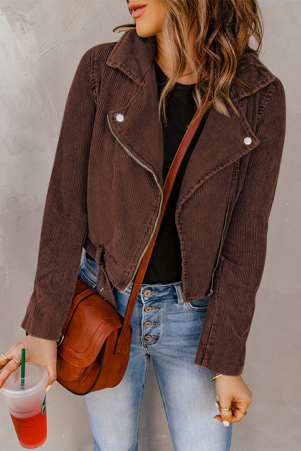 Corduroy Crop Jacket - Global Village Kailua Boutique