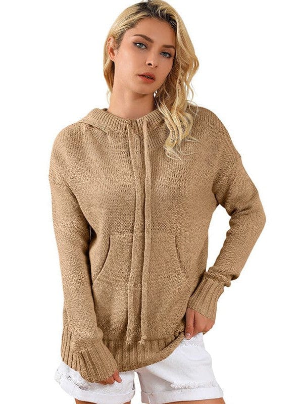 Cozy Oversized Loose Long Sleeve Hooded Knitted Cardigan