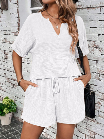 Arella® | Einfaches und atmungsaktives Top und Shorts Set