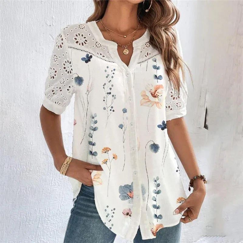 Lenie® | Stilvolle, bequeme Floral-Bluse