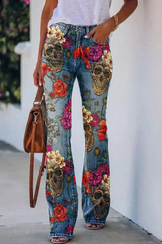 Sophia| Bedruckte Faux High...
