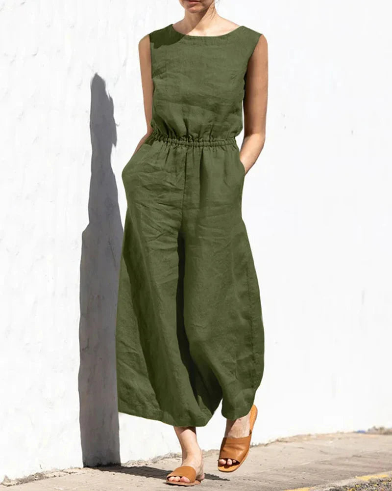 Selma® | Vielseitiger ärmelloser Jumpsuit mit elastischer Taille