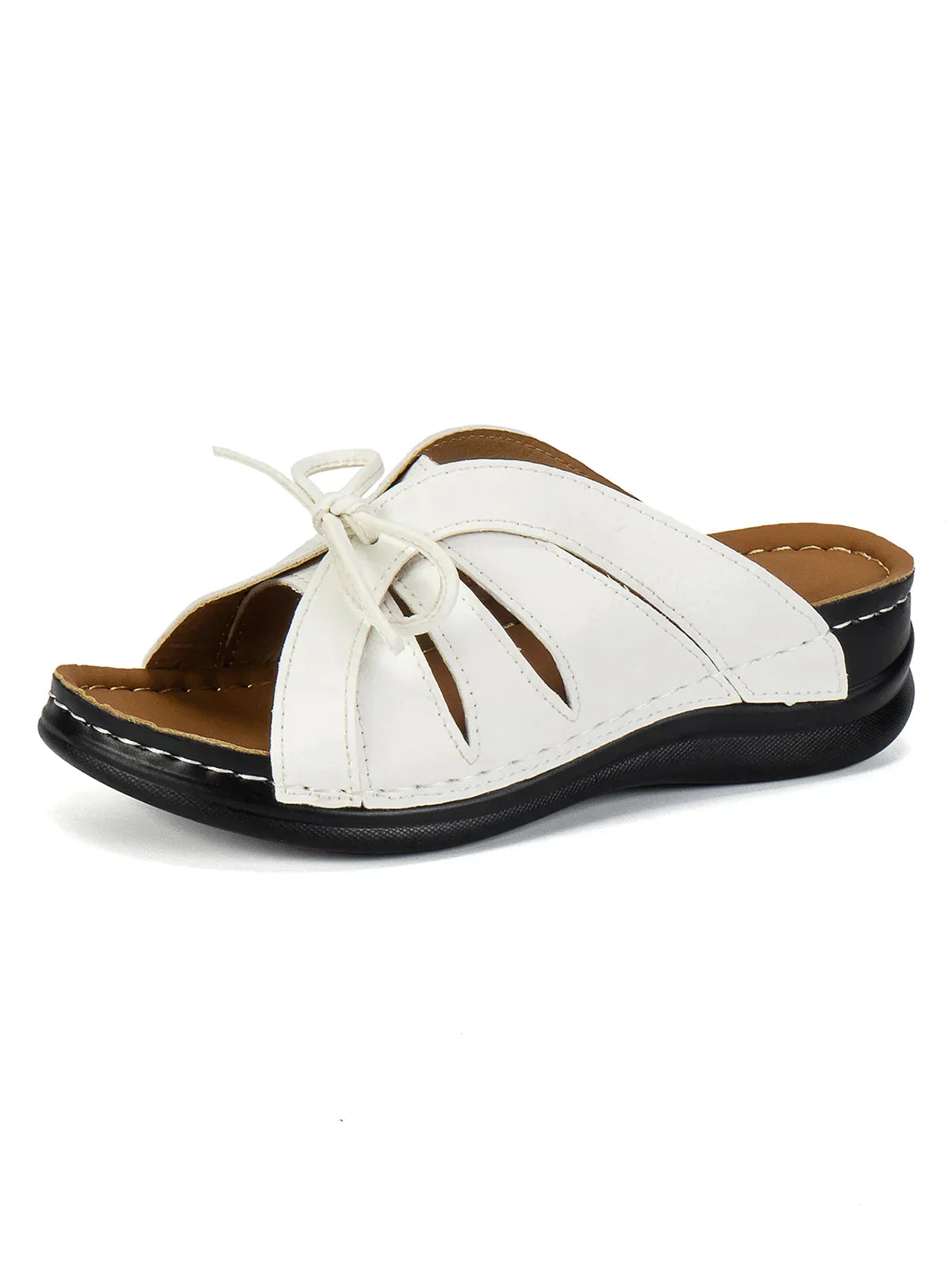 Dawn| Damen Freizeit Sandalen Casual Bowknot Hollow out Comfy Wedge