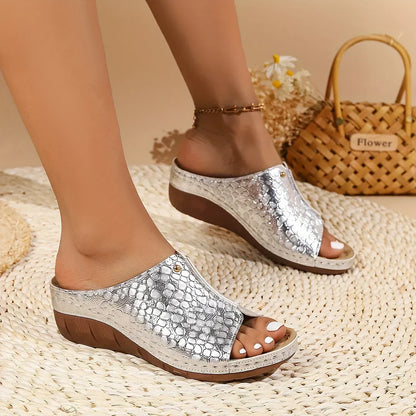 Elegant and detailed supportive winter Sandals