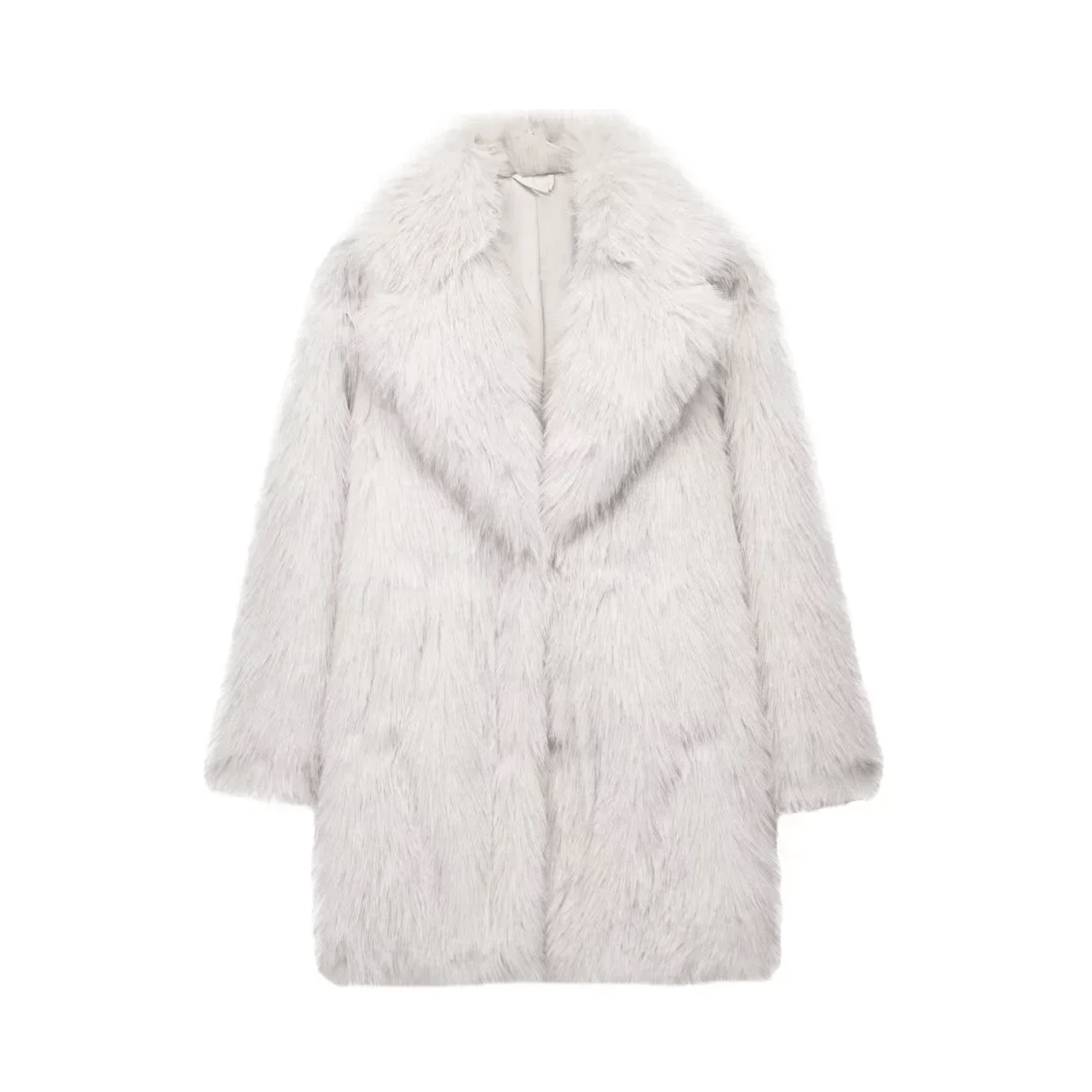 Fluffy Faux Fur Long Coat - Kelly Obi New York