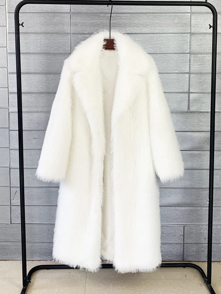 Fluffy Faux Fur Winter Coat - Kelly Obi New York