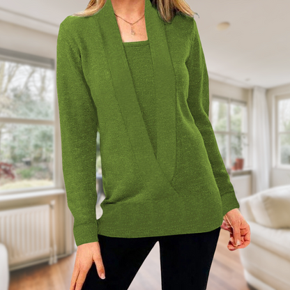 Judith® | Einfarbiger Langärmeliger Pullover