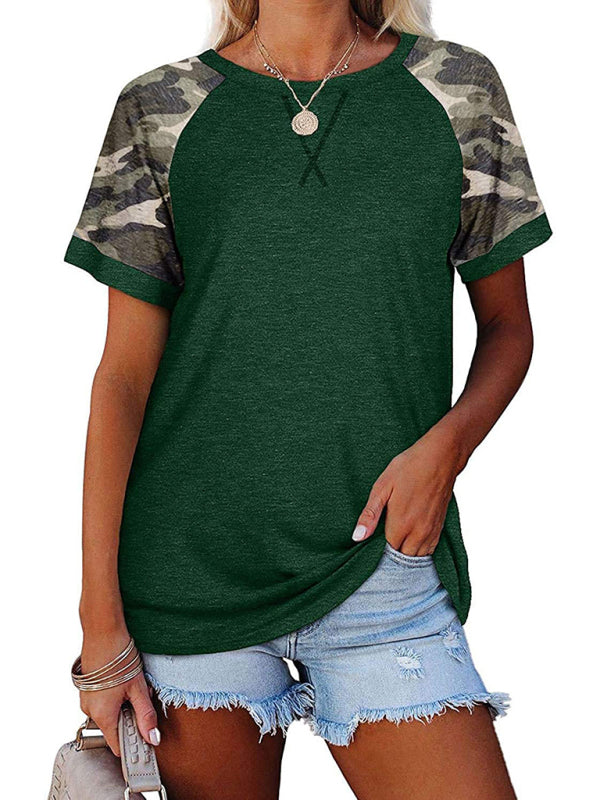 Odette® | Stylisches Camouflage Rundhals-Shirt