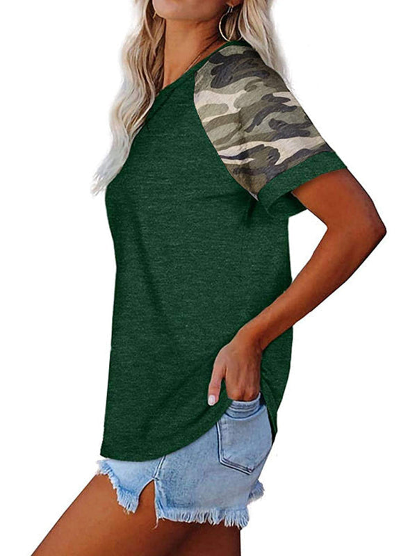 Odette® | Stylisches Camouflage Rundhals-Shirt