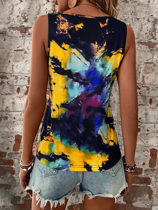 Ella® | Stylisches Tie-Dye Top mit V-Ausschnitt