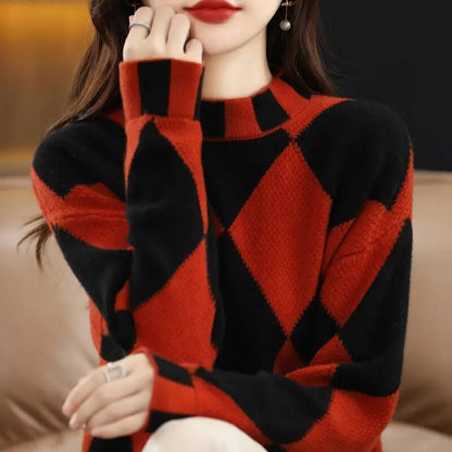 Emelie® | Lässiger zweifarbiger Pullover