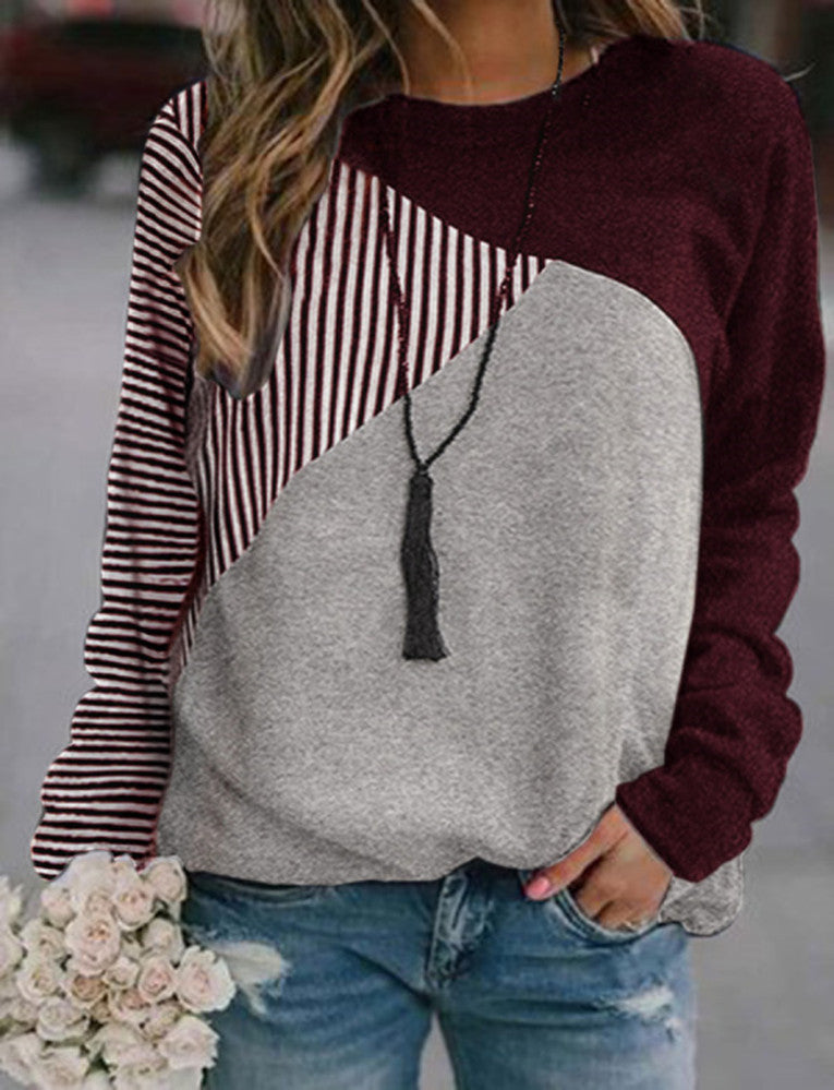 Long sleeve round neck pullover sweater Figure 2