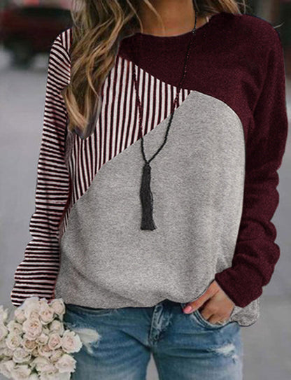 Long sleeve round neck pullover sweater Figure 2