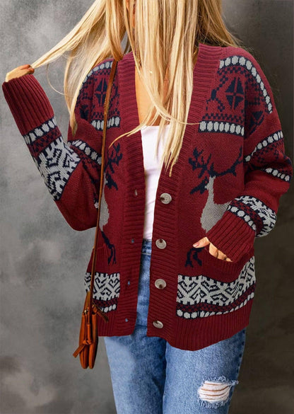 Christmas Sweaters Cardigan Coat-5