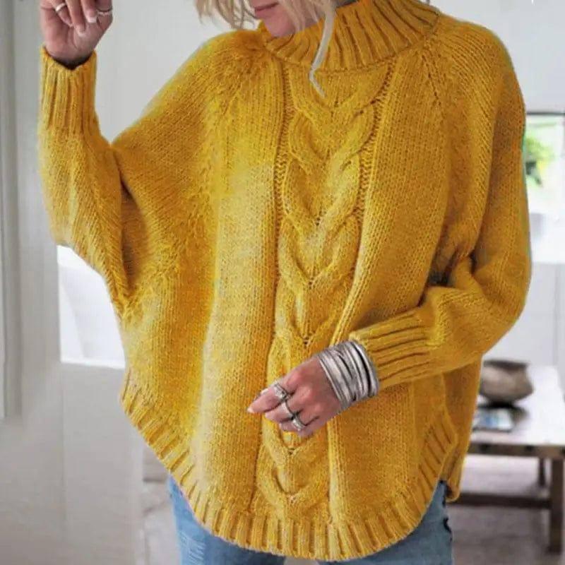 Pullover sweater women loose sweater-8