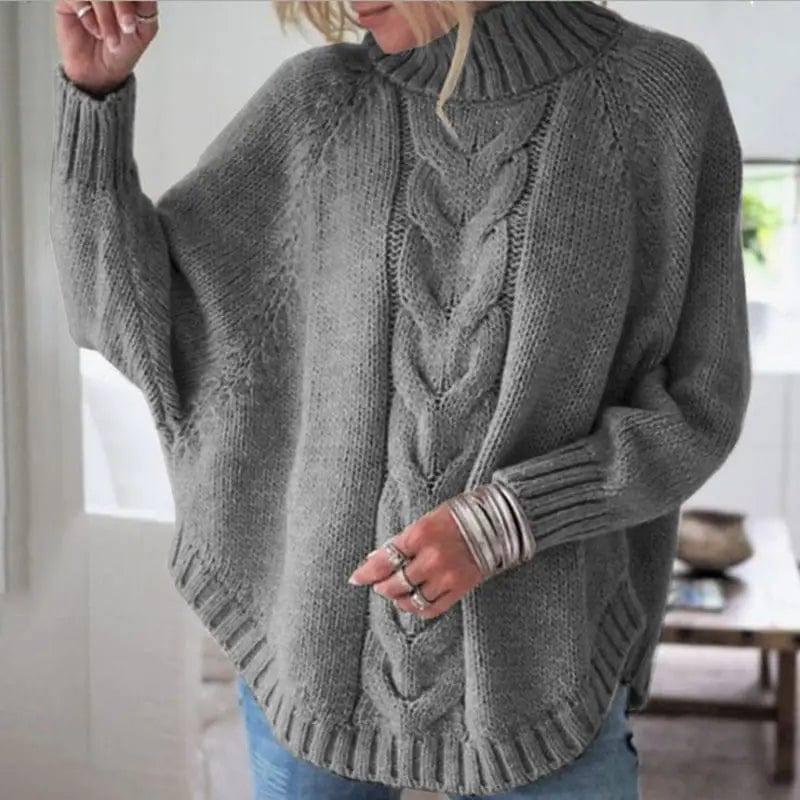 Pullover sweater women loose sweater-7