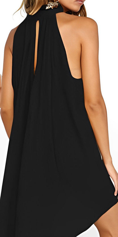 Kylie® | Rückenfreies Neckholder-Kleid mit High-Low-Saum